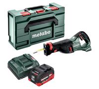 Metabo SSEP 18 LT Scie sabre sans fil 18 V 32 mm + 1x batterie LiHD 10,0 Ah + chargeur + Metabox