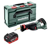 Metabo SSEP 18 LT Scie sabre sans fil 18 V 32 mm + 1x batterie LiHD 8,0 Ah + Metabox - sans chargeur