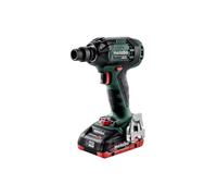 Metabo SSW 18 LTX 300 BL - Visseuse à choc - sans fil - 1/2 pouce carré d'entraînement 12.7 mm - 300 N-m - 2 accus