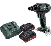Metabo SSW 18 LTX 300 BL Visseuse à choc sans fil 18 V 300 Nm 1/2" Brushless + 2x batterie LiHD 4,0 Ah + chargeur