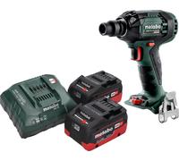 Metabo SSW 18 LTX 300 BL Visseuse à choc sans fil 18 V 300 Nm 1/2" Brushless + 2x batterie LiHD 5,5 Ah + chargeur