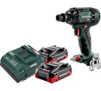 Metabo SSW 18 LTX 300 BL Visseuse à choc sans fil 18 V 300 Nm 1/2" Brushless + 2x batterie LiHDX 4,0 Ah + chargeur