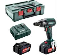 Boulonneuse à chocs METABO - SSW 18 LTX 400 BL 2 x 4,0 Ah Li-Power, ASC 55, coffret - 602205500