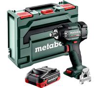 Metabo SSW 18 LTX 550 BL Visseuse à choc sans fil 18 V 550 Nm Brushless + 1x batterie LiHDX 4,0 Ah + metaBOX - sans chargeur