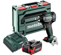 Metabo SSW 18 LTX 550 BL Visseuse à choc sans fil 18 V 550 Nm Brushless + 1x batterie LiHDX 8,0 Ah + chargeur + metaBOX