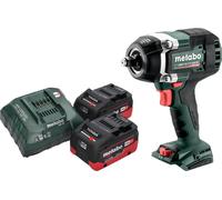 Metabo SSW 18 LTX 800 BL Visseuse à choc sans fil 18 V 800 Nm 1/2" Brushless + 2x batterie LiHD 5,5 Ah + chargeur
