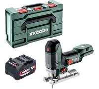 Metabo ST 18 LT 130 BL Scie sauteuse sans fil 18 V 130 mm Brushless + 1x batterie 4,0 Ah + Metabox - sans chargeur