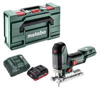 Metabo ST 18 LT 130 BL Scie sauteuse sans fil 18 V 130 mm Brushless + 1x batterie LiHD 4,0 Ah + chargeur + Metabox