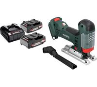 Metabo STA 18 LTX 100 Scie sauteuse sans fil 18 V 100 mm Brushless + 2x batterie 2,0 Ah + chargeur