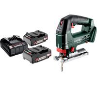 Metabo STB 18 L 90 Scie sauteuse sans fil 18 V 90 mm + 2x batterie 2,0 Ah + chargeur