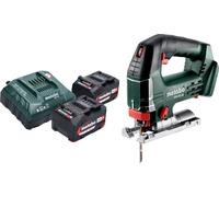 Metabo STB 18 L 90 Scie sauteuse sans fil 18 V 90 mm + 2x batterie 4,0 Ah + chargeur