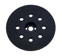 Metabo Support Metabo 122 mm, perforé, de dureté moyenne, avec fermeture Velcro, pour SXE 125, pour feuilles abrasives adhésives Quantité:1