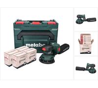 Metabo SXA 18 LTX 125 BL Ponceuse excentrique sans fil 125mm 18V Brushless + 2x Sets de ponçage Toolbrothers TURTLE + Coffret metaBOX - sans batterie, sans chargeur (600146840)