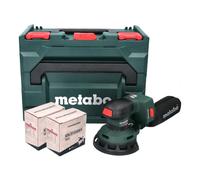 Metabo SXA 18 LTX 125 BL Ponceuse excentrique sans fil 125mm 18V Brushless + 2x Sets de ponçage Toolbrothers TURTLE + Coffret metaBOX - sans batterie, sans chargeur (600146840)