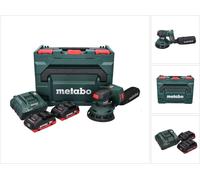 Metabo SXA 18 LTX 125 BL Ponceuse excentrique sans fil 18 V 125 mm Brushless + 2x batterie 4,0 Ah + chargeur + metaBOX