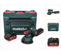 Metabo SXA 18 LTX 125 BL : ponceuse excentrique sans fil 18 V, diamètre 125 mm, sans balais, + 1 batterie 5,5 Ah + coffret metaBOX - sans chargeur