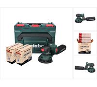 Metabo SXA 18 LTX 125 BL Ponceuse orbitale sans fil 18 V 125 mm (600146840) sans balais + 2x Set d'abrasifs filet Toolbrothers SPIDER + metaBOX - sans batterie, sans chargeur