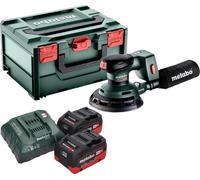Metabo SXA 18 LTX 150 BL Ponceuse excentrique sans fil 18 V 150 mm Brushless + 2x batterie LiHD 5,5 Ah + chargeur + metaBOX