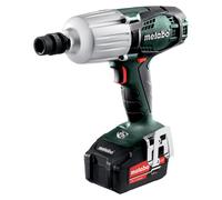 METABO Visseuse à choc sans fil SSW 18 LTX 600 (602198500) ; coffret plastique ; 2x18V/4Ah Li-Ion + ASC 30-36 V