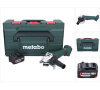 Metabo W 18 7-125 Meuleuse d'angle sans fil 18 V 125 mm + 1x batterie 4,0 Ah + metaBOX - sans chargeur
