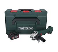 Metabo W 18 L 9-125 Meuleuse angulaire sans fil 18 V 125 mm + 1x batterie 4,0 Ah + metaBOX - sans chargeur