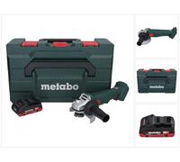 Metabo W 18 L 9-125 Meuleuse angulaire sans fil 18 V 125 mm + 1x batterie 4,0 Ah + metaBOX - sans chargeur