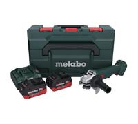 Metabo W 18 L 9-125 Meuleuse angulaire sans fil 18 V 125 mm + 2x batterie 8,0 Ah + chargeur + metaBOX