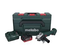 Metabo W 18 L 9-125 Meuleuse d'angle sans fil 18 V 125 mm + 1x batterie 10,0 Ah + chargeur + metaBOX