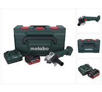Metabo W 18 L 9-125 Meuleuse d'angle sans fil 18 V 125 mm + 1x batterie 10,0 Ah + chargeur + metaBOX
