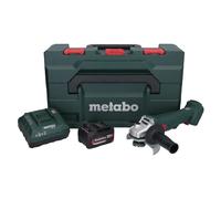 Metabo W 18 L 9-125 Meuleuse d'angle sans fil 18 V 125 mm + 1x batterie 4,0 Ah + chargeur + metaBOX