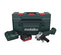 Metabo W 18 L 9-125 Meuleuse d'angle sans fil 18 V 125 mm + 1x batterie 8,0 Ah + chargeur + metaBOX