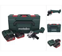 Metabo W 18 L 9-125 Meuleuse d'angle sans fil 18 V 125 mm + 2x batterie 5,5 Ah + chargeur + metaBOX