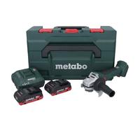 Metabo Meuleuse d'angle sans fil W 18 L BL 9-125 – 18V 125mm brushless 2x4,0Ah Li-Power (602374510)