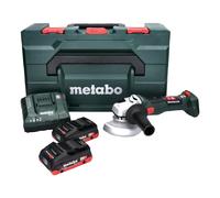 Metabo W 18 LT BL 11-125 Meuleuse d'angle à batterie 18 V 125 mm brushless + 2x Batteries 4,0 Ah + Chargeur + Coffret metaBOX