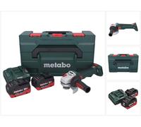 Metabo WB 18 LT BL 11-125 Quick Meuleuse d'angle sans fil 18 V 125 mm Brushless + 2x batterie 10,0 Ah + chargeur + metaBOX