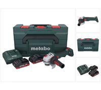 Metabo WB 18 LT BL 11-125 Quick Meuleuse d'angle sans fil 18 V 125 mm Brushless + 2x batterie 4,0 Ah + chargeur + metaBOX