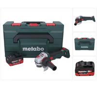 Metabo WB 18 LTX BL 15-125 Quick Meuleuse d'angle sans fil 18 V 125 mm Brushless + 1x batterie 10,0 Ah + metaBOX - sans chargeur