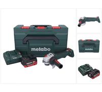 Metabo WPB 18 LT BL 11-125 Quick Meuleuse d'angle sans fil 18 V 125 mm Brushless + 1x batterie 10,0 Ah + chargeur + metaBOX