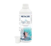 Metacril Antimousse siliconique super-concentré Foam Stop 500 ml Idéal pour spa, jacuzzi et piscine Gobelet doseur offert