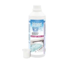 Metacril Idronet, Nettoyant Universel Spécifique pour Baignoire Balnéo et Spa, Formule Non Moussante avec Action Dégraissante + Gobelet Doseur Gradué - 500 ml