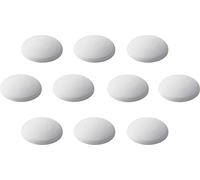 Metafranc 431816 Lot de 10 butoirs de porte autocollants Blanc Ø 40 mm