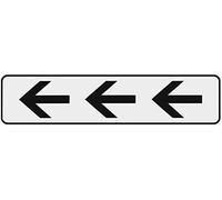 Metafranc 504000 Plaque adhésive avec flèches directionnelles 200 x 48 mm/signalisation/panneau d'information/plaque de porte/marquage commercial/marquage de terrain/orientation /