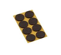 Metafranc 645166 Lot de 8 patins en feutre autocollants Marron Ø 28 mm Protection efficace de vos meubles et chaises pour sols délicats