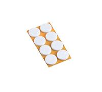 Metafranc 645186 Lot de 8 patins en feutre autocollants Blanc Ø 28 mm Protection efficace de vos meubles et chaises pour sols délicats