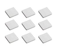 Metafranc 645706 Lot de 9 patins adhésifs pour meubles Blanc 28 x 28 mm