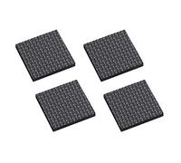Metafranc 645736 Lot de 4 patins adhésifs pour meubles Noir 40 x 40 mm