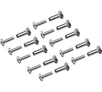 Metafranc Lot de 10 vis de raccordement avec filetage M4 en acier galvanisé - Idéales pour connecter des meubles, 361776