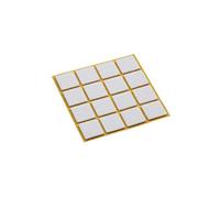 Metafranc Lot de 16 patins en feutre autocollants 22 x 22 mm - Blanc - Protection efficace de vos meubles et chaises - Pour sols délicats - 645096