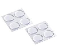 Metafranc Lot de 8 butées autocollantes transparentes Ø 19 mm - Protection efficace des surfaces sensibles - Pour portes d'armoires - 646016