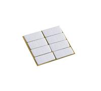 Metafranc Lot de 8 patins en feutre autocollants - 22 x 36 mm - Blanc - Protection efficace de vos meubles et chaises - Pour sols délicats - 645136
